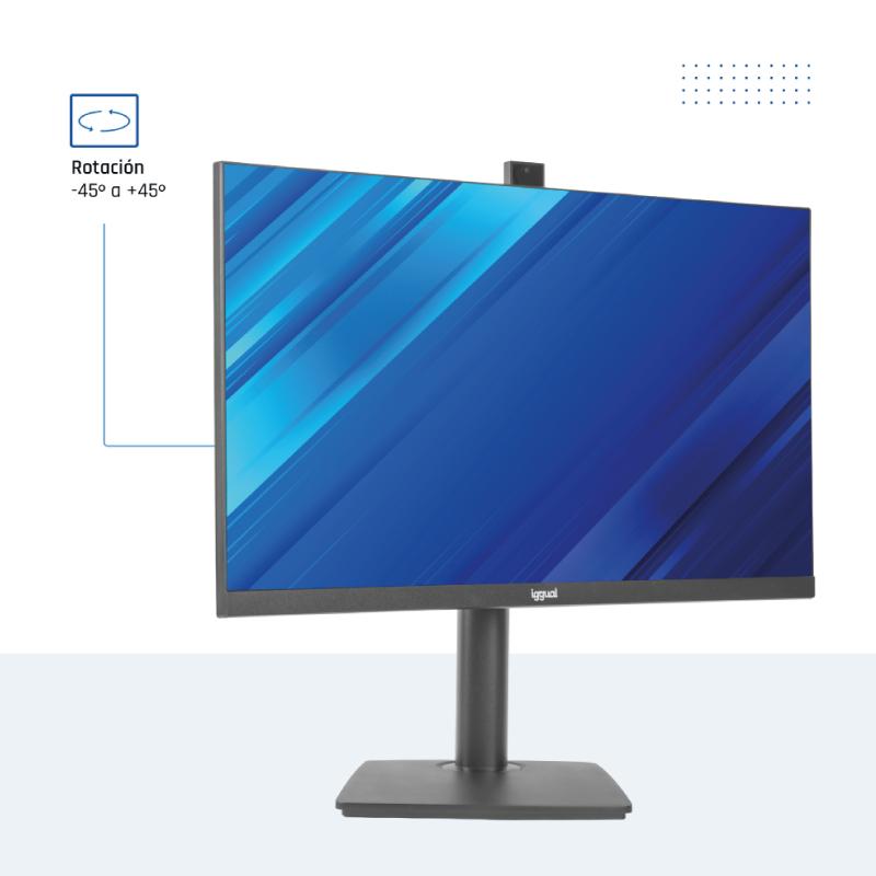 iggual Monitor 27" IPS FHD 100Hz VGA HDMI câmara web - Imagem de Detalhe 6