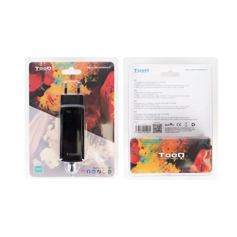 Tooq Cargador portátil GAN USB-C PD 65W Cúbico - Imagem de Detalhe 3