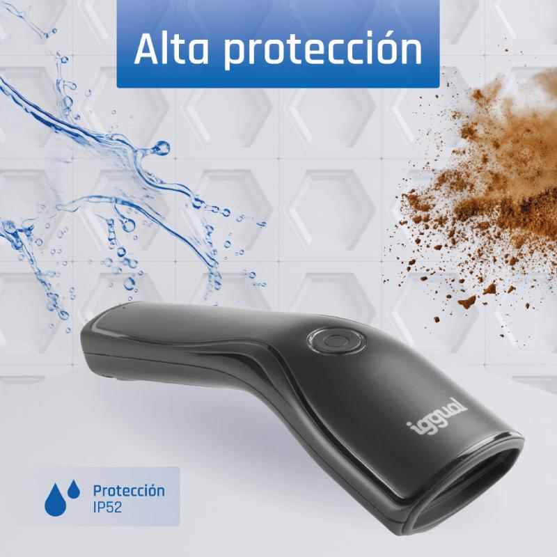 iggual Leitor código de barras 1D USB botão suporte - Imagem de Detalhe 4
