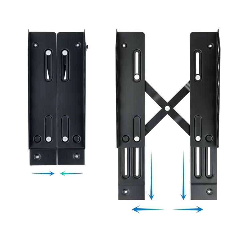 Tooq Suporte para CPU de chão com rodas preto - Imagem de Detalhe 3