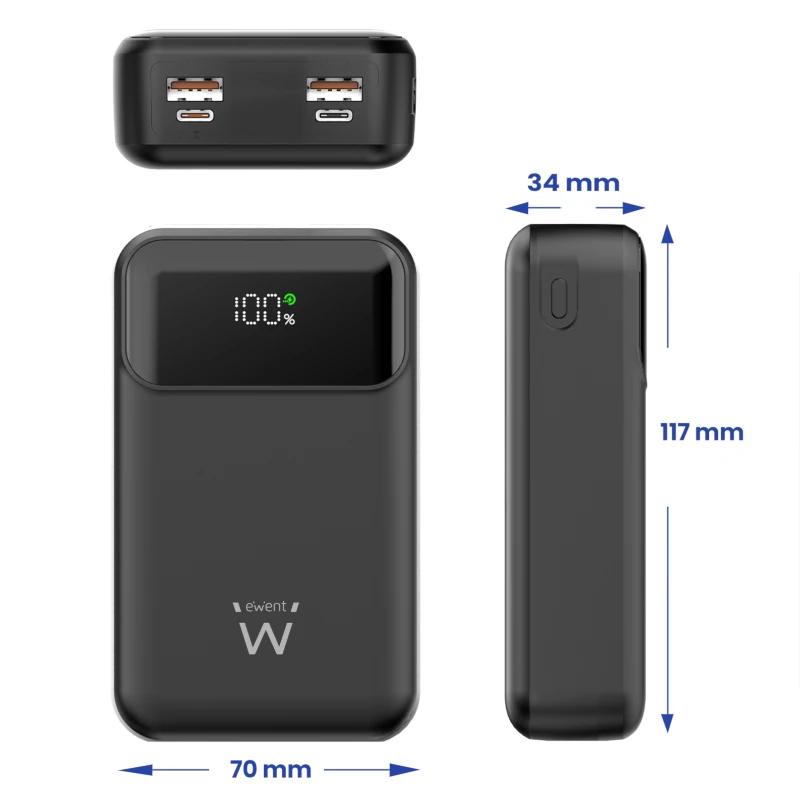 EWENT POWERBANK 65W 20000mAh CARGA RÁPIDA - Imagem de Detalhe 1