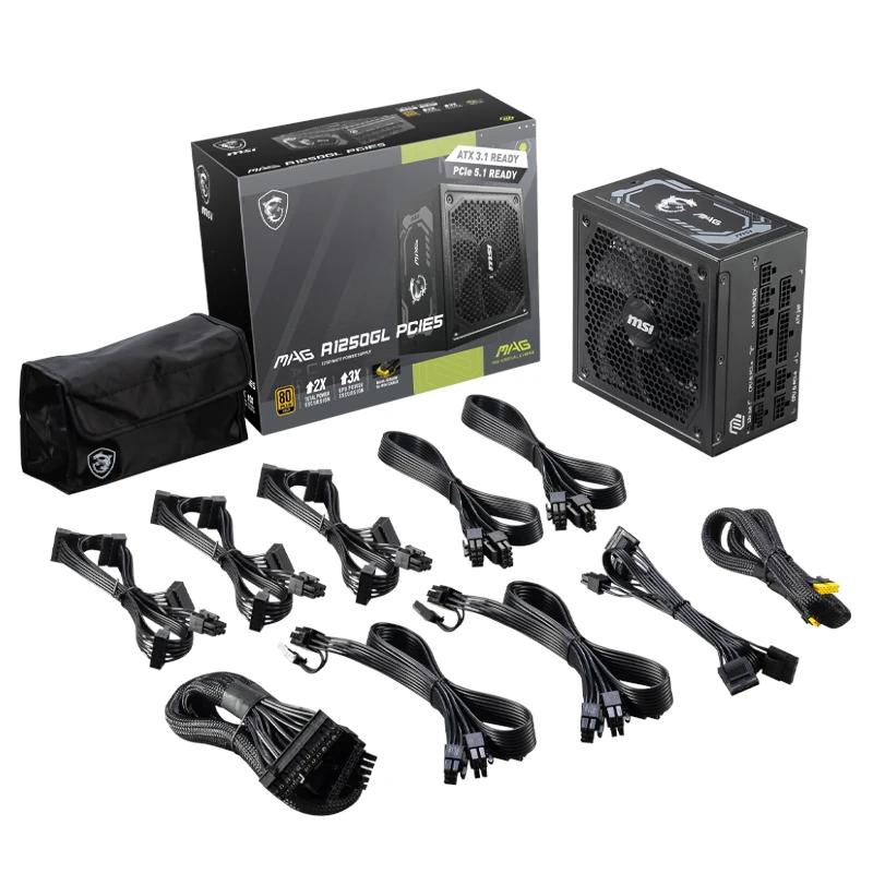 MSI Fonte de Alimentação MAG A1250GL 1250W 80+ Ouro - Imagem de Detalhe 3