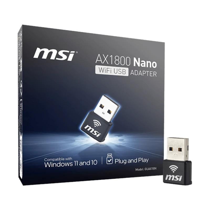MSI GUAX18N Adaptador Nano USB WiFi6 AX1800 - Imagem de Detalhe 3