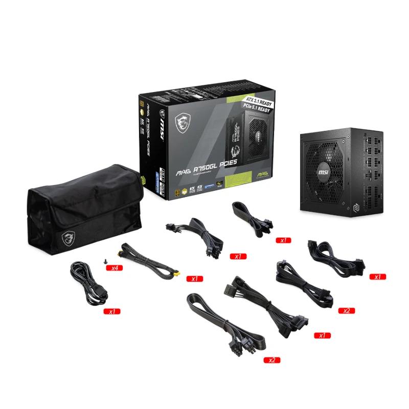 MSI Fonte de Alimentação MAG A750GL PCIE5 II 750ATX - Imagem de Detalhe 3