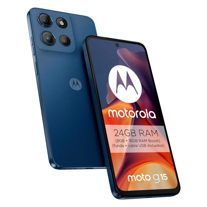 Motorola Moto G15 4G 6.7" 8Gb 512Gb Peónia Marinha - Imagem de Detalhe 1