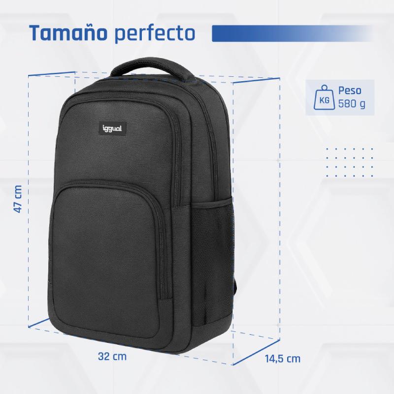 iggual Mochila portátil 15.6" Everyday Use negra - Imagem de Detalhe 4