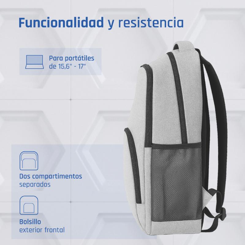 iggual Mochila portátil 15.6" Everyday Use gris - Imagem de Detalhe 2