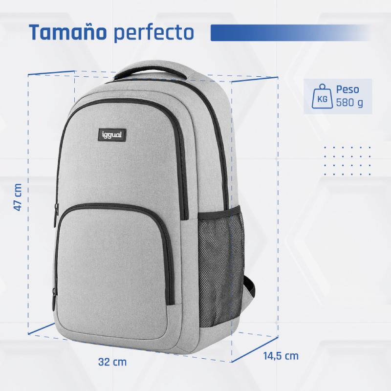 iggual Mochila portátil 15.6" Everyday Use gris - Imagem de Detalhe 4