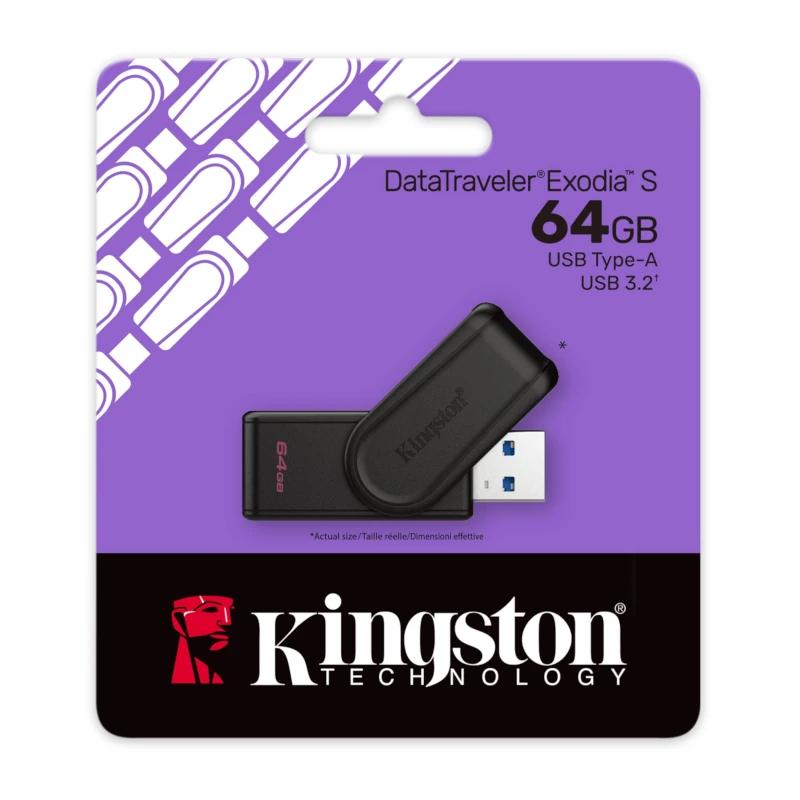 Kingston DataTraveler Exodia S 64GB USB 3.2 Gen 1 - Imagem de Detalhe 2