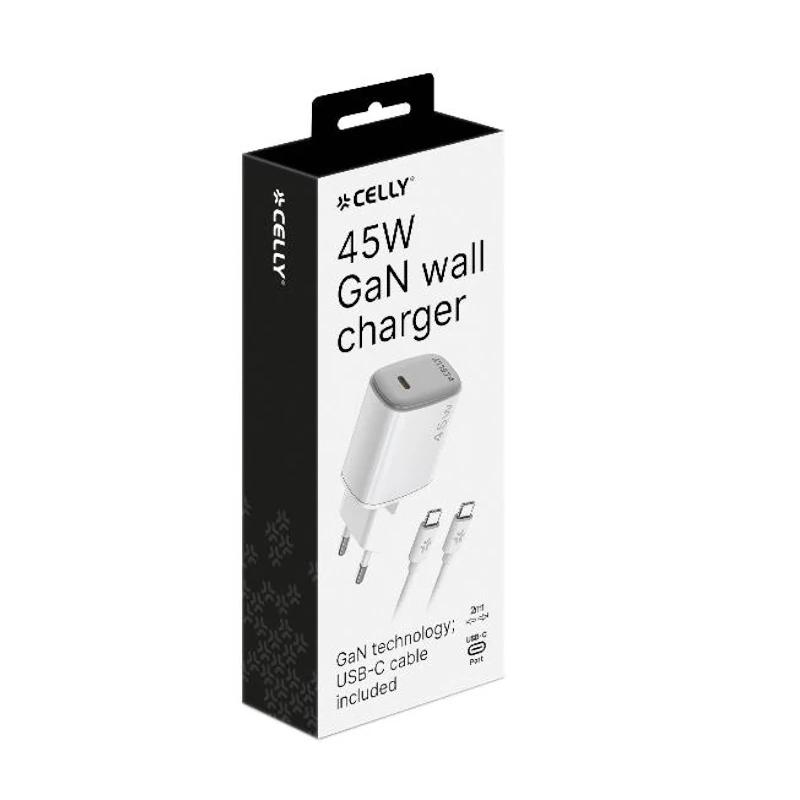 Celly Carregador 45W USB-C + Cabo USB-C - Imagem de Detalhe 1