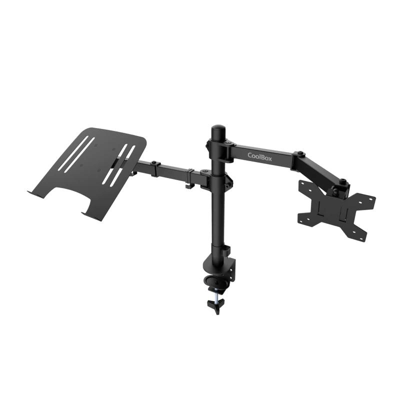 COOLBOX Suporte Monitor+Portátil Monobraço Aço - Imagem de Detalhe 2
