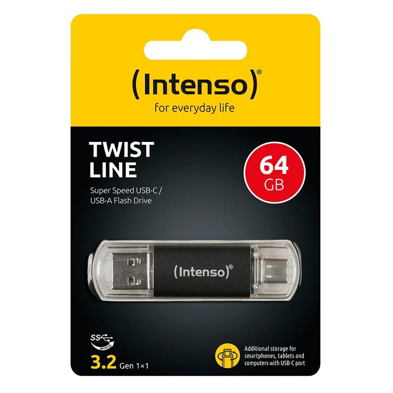 Intenso Twist Line Pen Drive USB 3.2 A+C 256Gb - Imagem de Detalhe 1