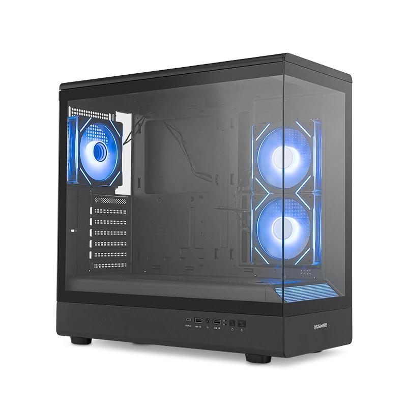 NOX Semitorre HUMMER SIGNAL Sem Moldura ARGB Preto - Imagem de Detalhe 1