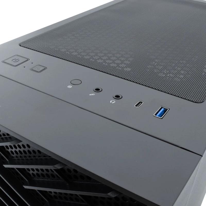 Coolbox Caixa Gaming ATX GA300 GRIDLINE Preta - Imagem de Detalhe 1