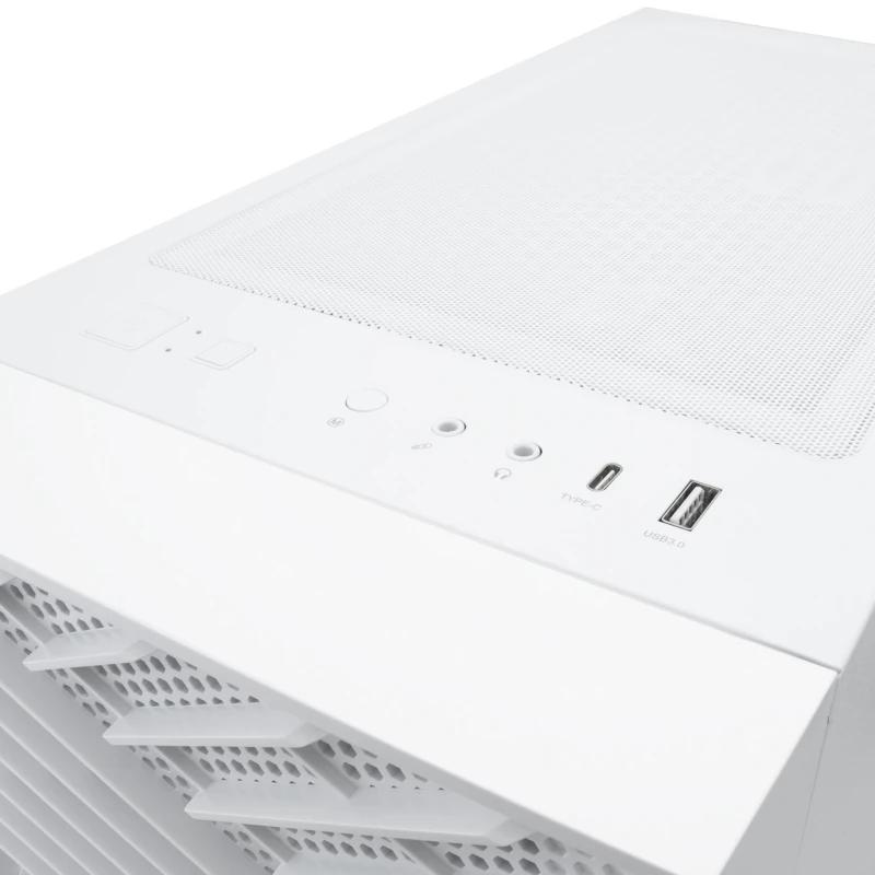 Coolbox Caixa Gaming ATX GA300 GRIDLINE Branca - Imagem de Detalhe 1