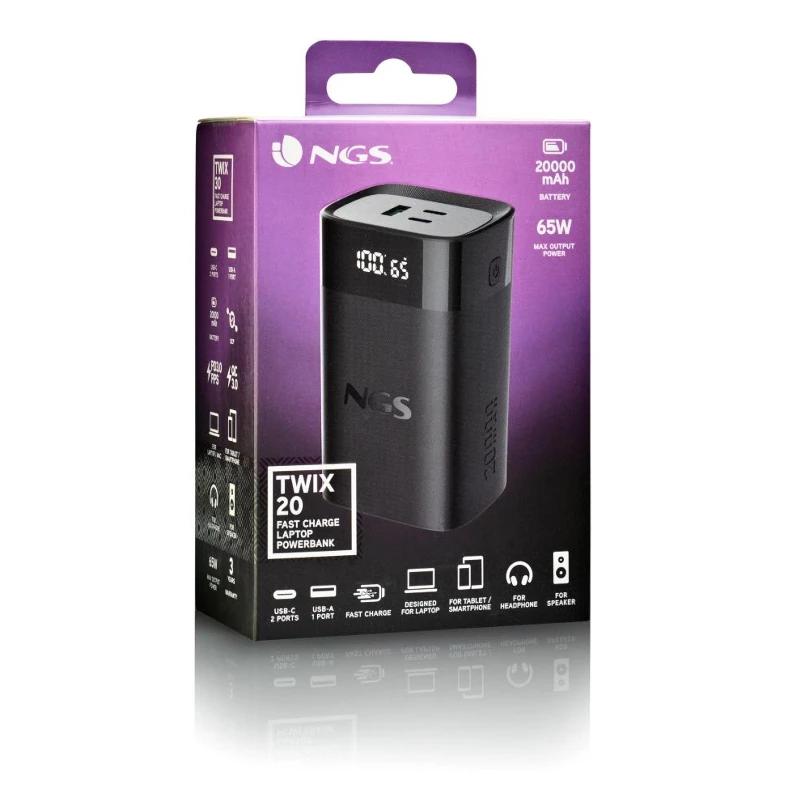 NGS BATERIA EXTERNA PORTÁTIL CARGA RÁPIDA 65W - Imagem de Detalhe 3