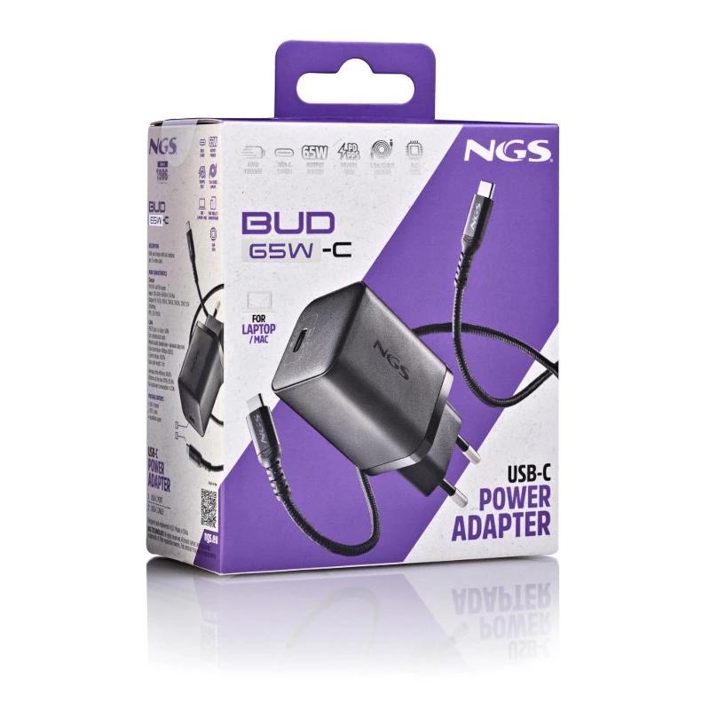 NGS CARREGADOR GAN ULTRARAP 65W USB-C COM CABO - Imagem de Detalhe 1