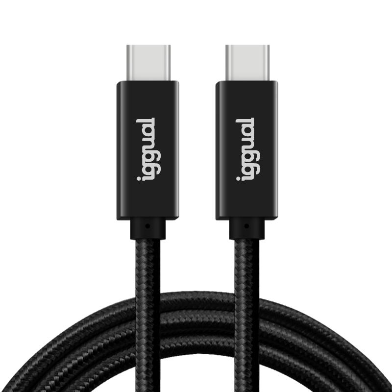 iggual Cable USB-C 3.2 Gen2x2 100W 5A 4K 1m nylon - Imagem de Detalhe 2