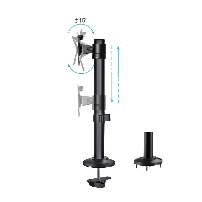 Tooq DB1131TN-B Suporte de mesa 17-32" Preto - Imagem de Detalhe 1