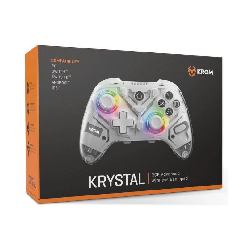 KROM Gamepad KRYSTAL Wireless RGB Bluetooth 5.0 - Imagem de Detalhe 3