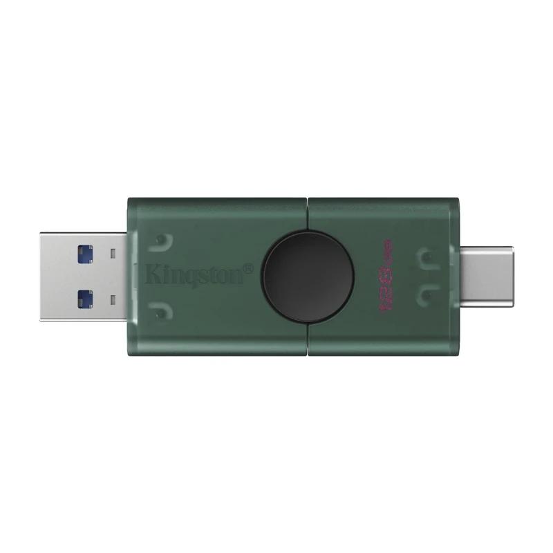 Kingston DataTraveler 128GB USB 3.2 Gen1 Duo Negro - Imagem de Detalhe 1