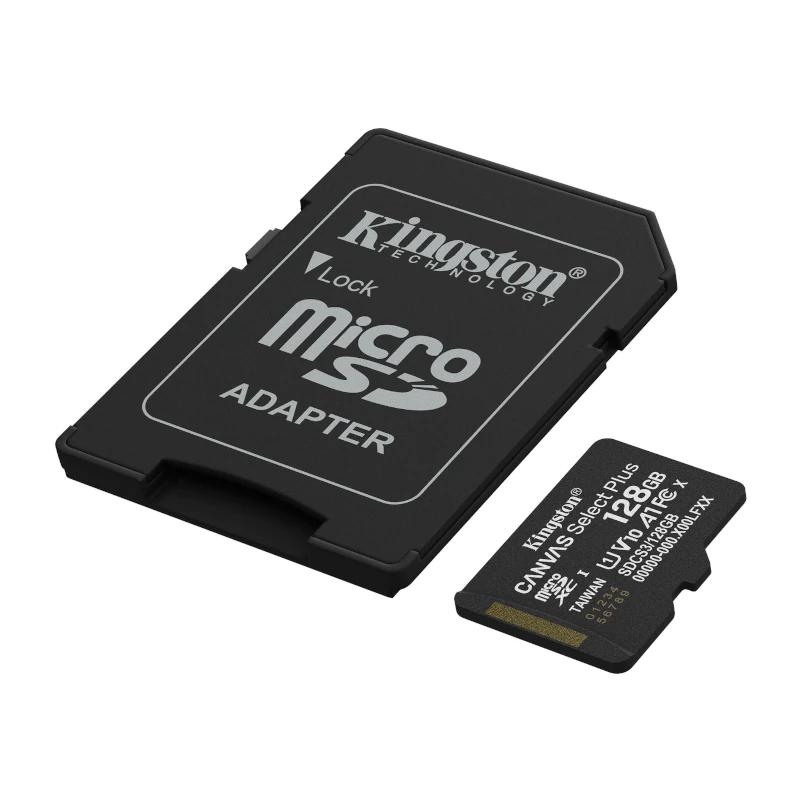 Kingston SDCS3/128GB microSD XC Gen3 150MB/s A1 - Imagem de Detalhe 1
