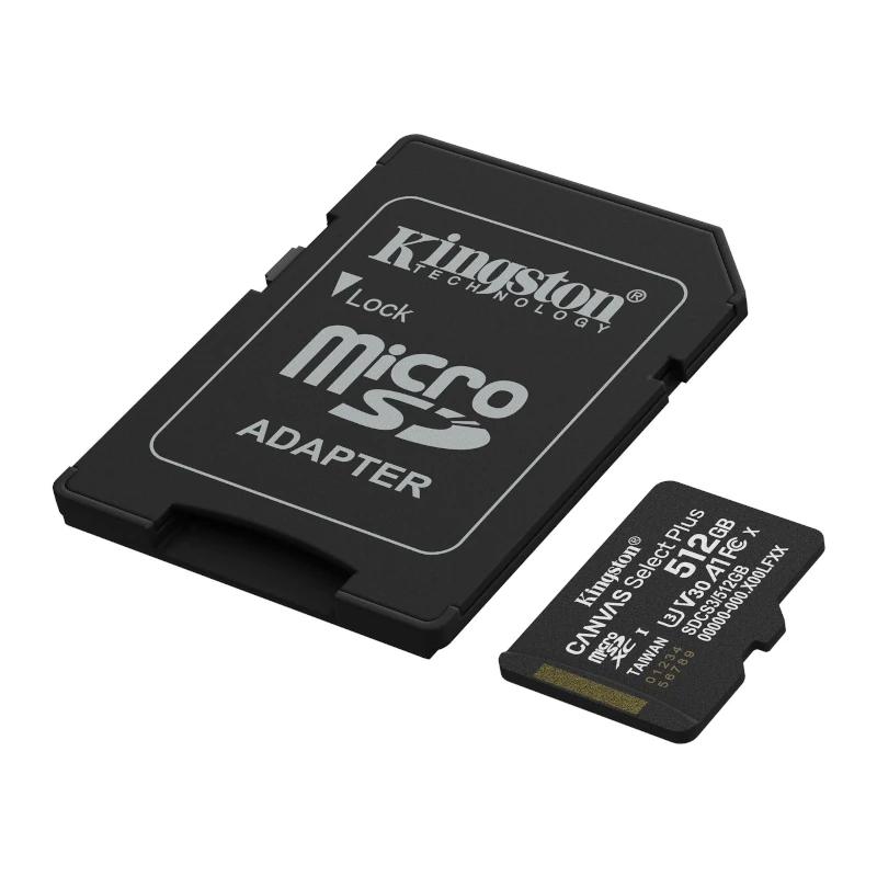 Kingston SDCS3/512GB microSDXC Gen3 150MB/s A1 - Imagem de Detalhe 1