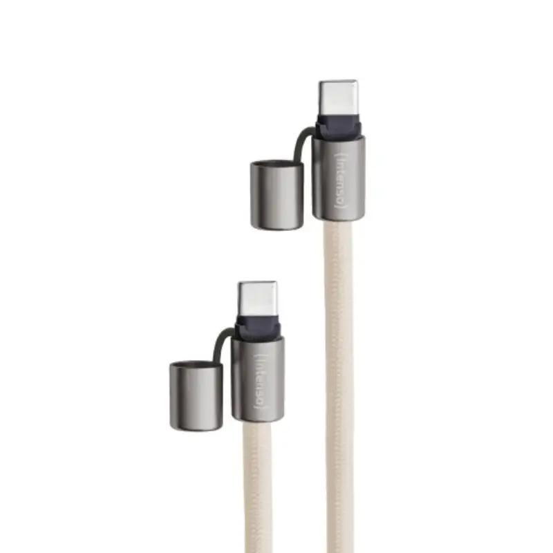 Intenso Lanyard Cable USB-C > C 1,65 m Beige - Imagem de Detalhe 1