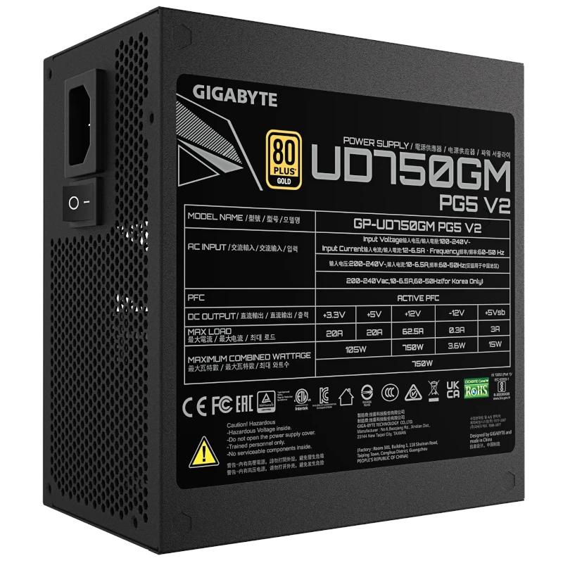 Gigabyte Fuente Alimentación GP-UD750GM PG5 V2 - Imagem de Detalhe 3