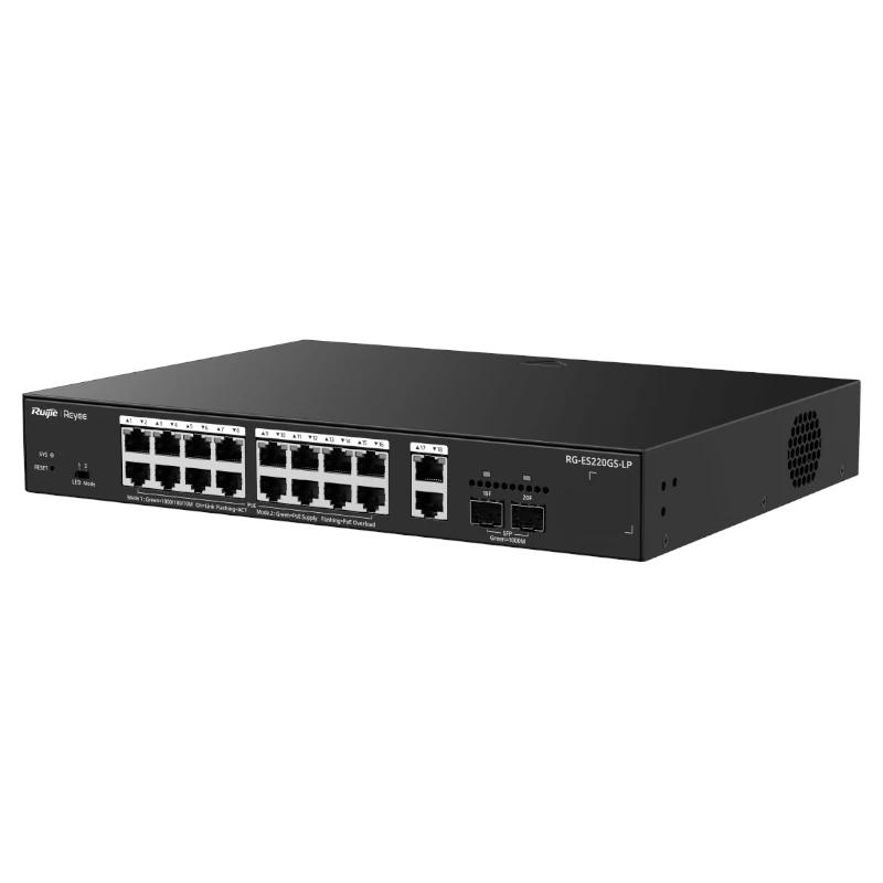 Reyee ES220GS-LP Switch 18xGbE (16 PoE) 130W 2xSFP - Imagem de Detalhe 2