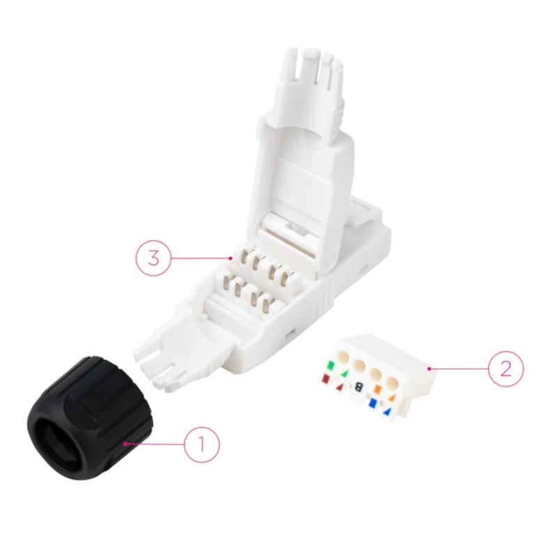 Nanocable Conector RJ45 Auto Crimpable 10 uds - Imagem de Detalhe 1
