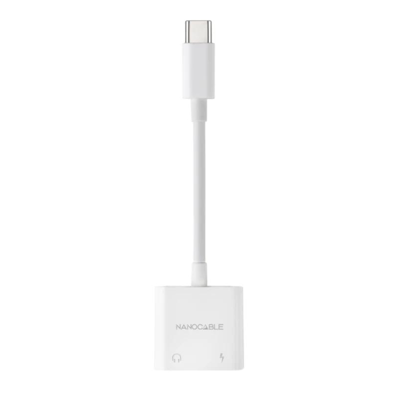 Nanocable Adaptador USB-C a Jack+USB-C/H PD 60W - Imagem de Detalhe 1