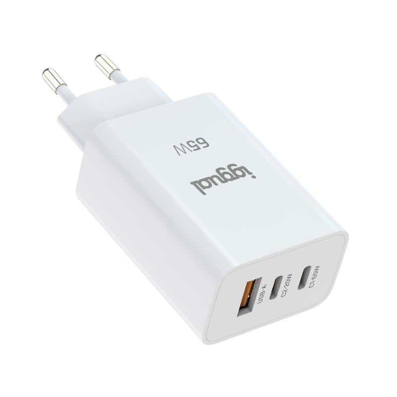 iggual Cargador triple USB-A + 2 x tipo C GaN 65W - Imagem de Detalhe 4