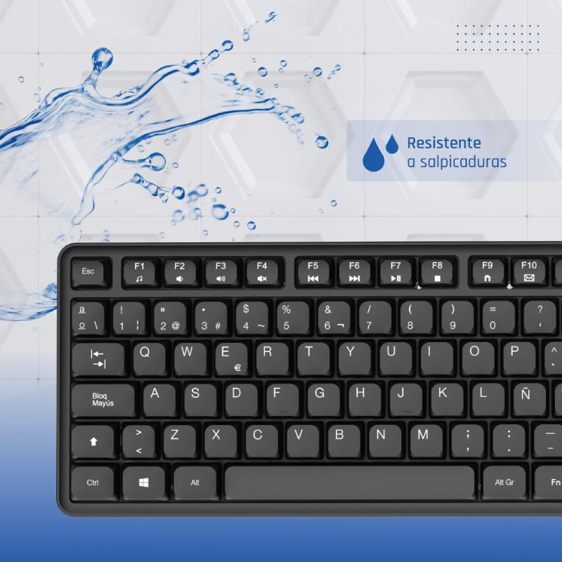 iggual Teclado USB estándar CK-SILENT-105T negro - Imagem de Detalhe 5