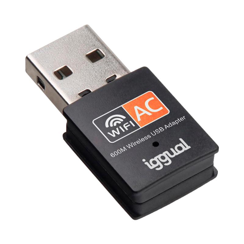 iggual Adaptador USB Wifi 600 Mbps dual 2.4G/5G - Imagem de Detalhe 1
