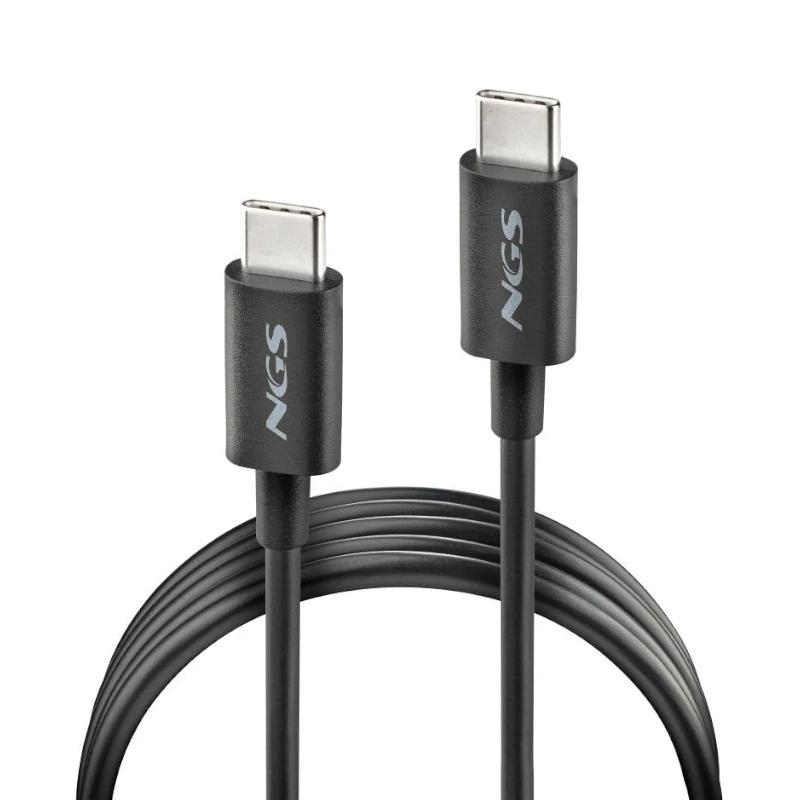 NGS CABLE CARGA RAPIDA USB-C A USB-C 1M NEGRO - Imagem de Detalhe 1