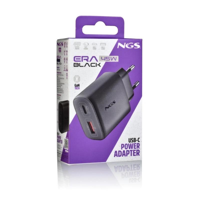 NGS CARGADOR GAN ULTRARAPIDO 45W USB-C+ USB-A - Imagem de Detalhe 3