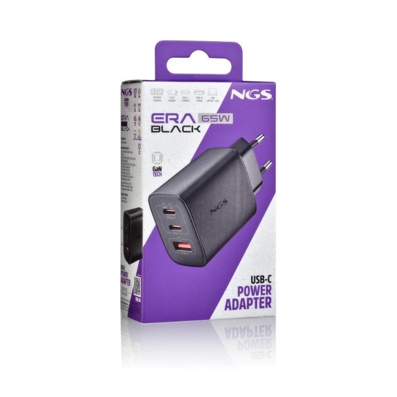 NGS CARGADOR GAN ULTRARAPIDO 65W USB-C+ USB-A - Imagem de Detalhe 3