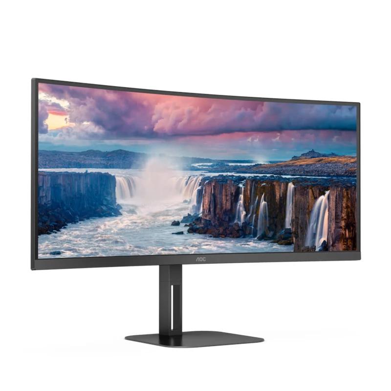 AOC CU34V5C/BK Monitor 27" 2K Ultra HD LED Negro - Imagem de Detalhe 1