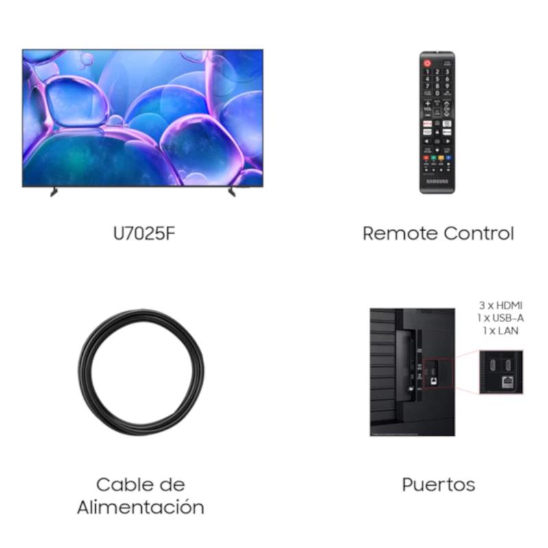 SAMSUNG TV 75" TU75U7025F CRYSTAL UHD SMART TV BT - Imagem de Detalhe 2