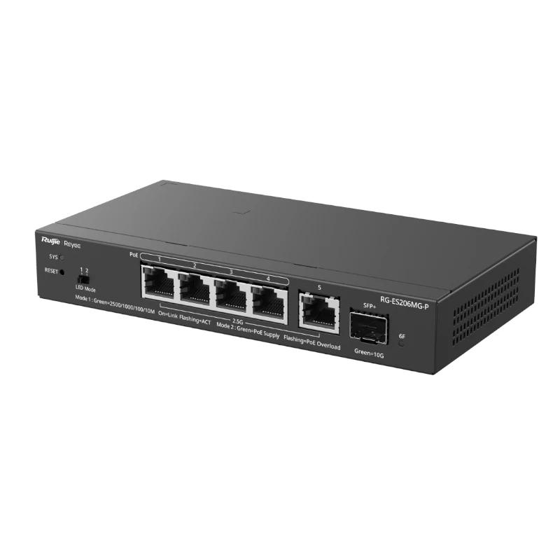 Reyee ES206MG-P Switch 4xmGb PoE 1xSFP+ 70W - Imagem de Detalhe 1