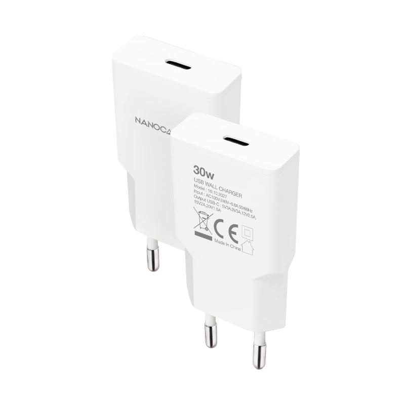 Nanocable Cargador USB-C/PD 30W   Blanco - Imagem de Detalhe 1