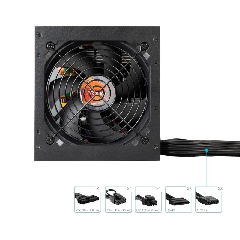 Tooq Fuente Alim.TQHELIOS-650SP 650W 80+ Bronze - Imagem de Detalhe 2