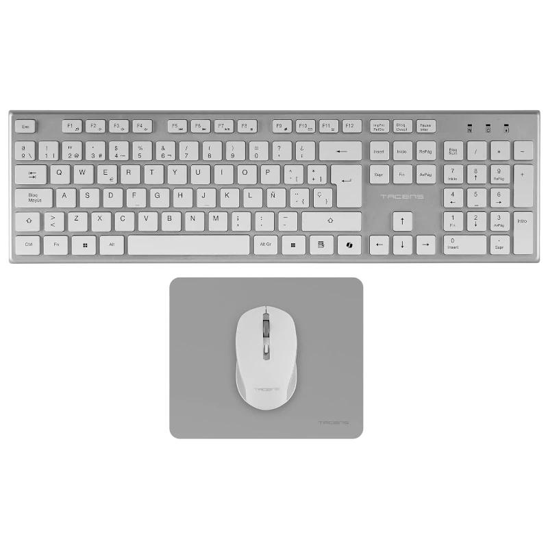 Tacens 3EN1 Teclado+Ratón+Alfom Inalámbrico Blanco - Imagem de Detalhe 1