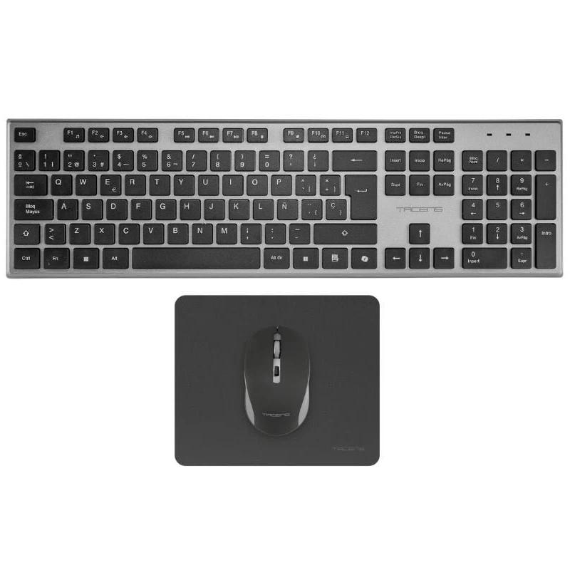 Tacens 3EN1 Teclado+Ratón+Alfom Inalámbrico Negro - Imagem de Detalhe 1