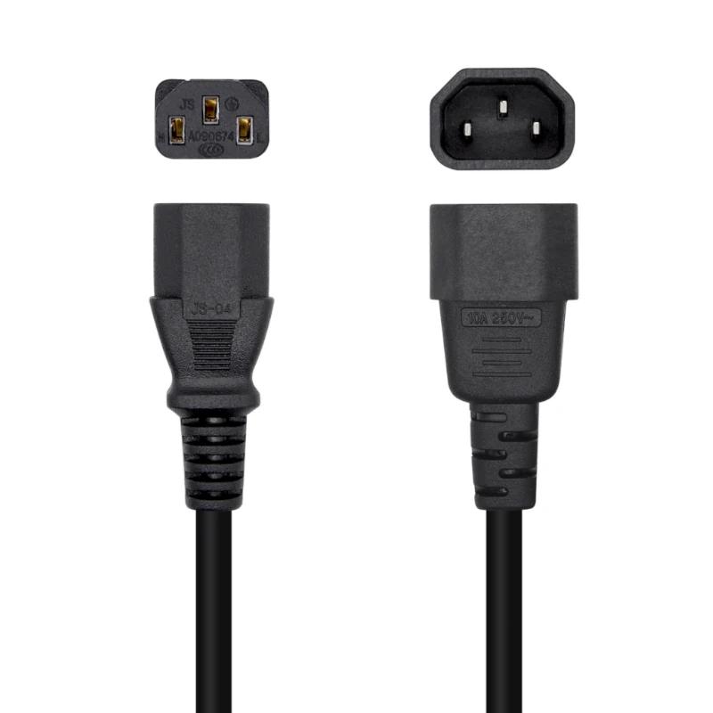 Aisens Cable alimentación C13/H-C14/M negro 3.0m - Imagem de Detalhe 1