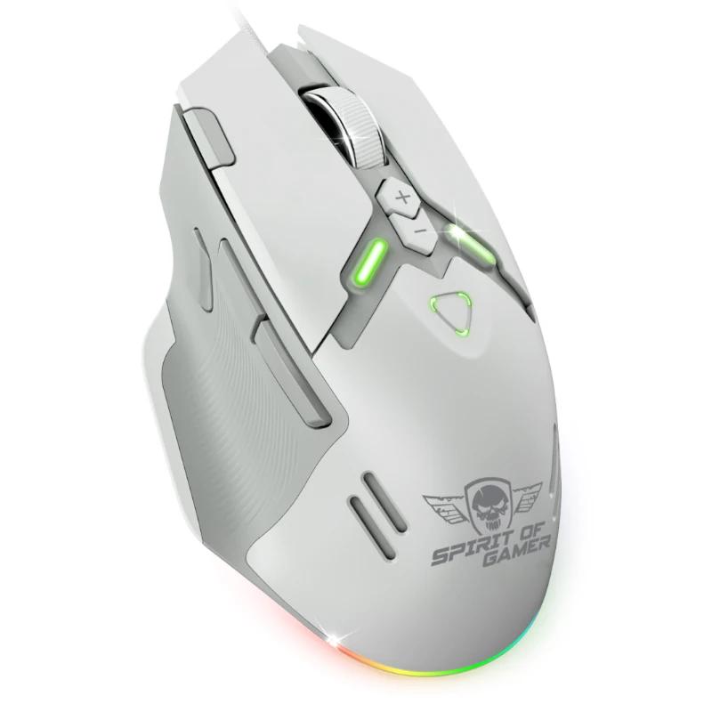 Spirit of Gamer Ratón Elite M60 Blanco RGB - Imagem de Detalhe 1
