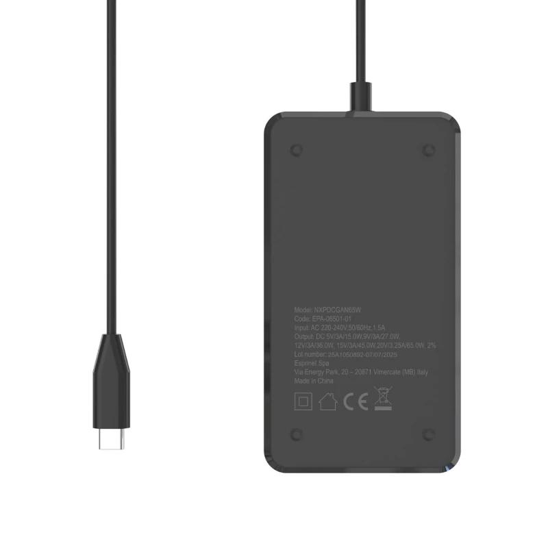 NILOX Alimentador gan usb-c para portátil - 65w - Imagem de Detalhe 1