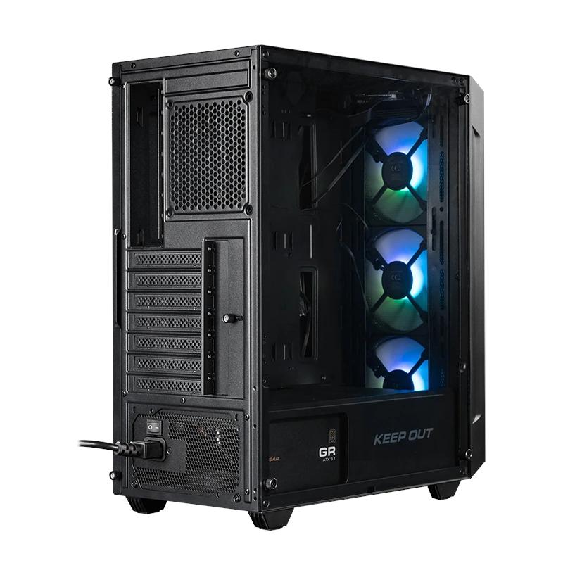 Keep Out Caja M-Atx KO XC-200 RGB USB3 Black Glass - Imagem de Detalhe 2