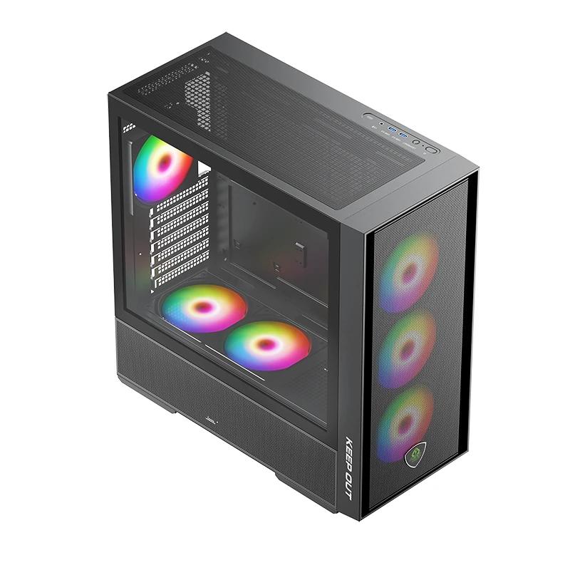 Keep Out Caja M-Atx KO XC-805 MESH ARGB USB3 Black - Imagem de Detalhe 1